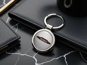 Mini Cooper Metall Schlüsselanhänger Edelstahl Premium Look